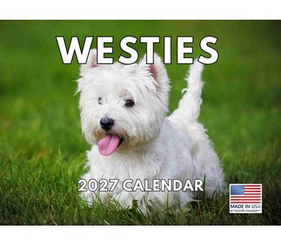 2027 Westies Wall Calendar