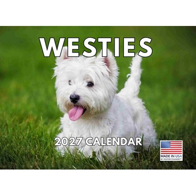 2027 Westies Wall Calendar