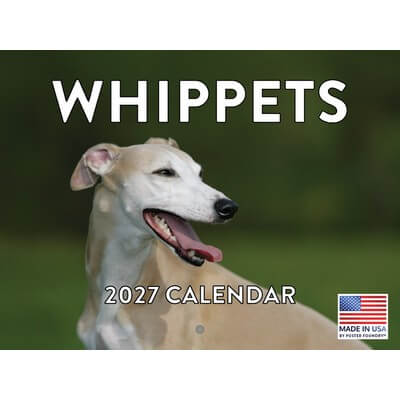 Whippets 2027 Wall Calendar