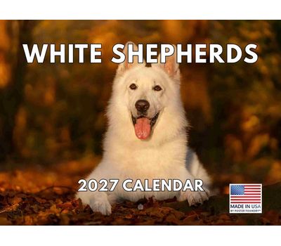 White Shepherd 2027 Wall Calendar