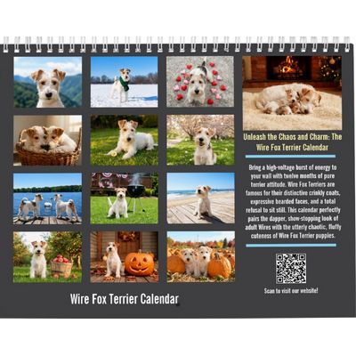 Wire Fox Terrier 2027 Wall Calendar