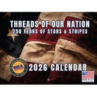 USA 250th Anniversary 1776 Thread of Nation Flag 2026 Calendar