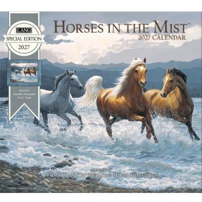 Horses in the Mist Special Edition 2027 Wall Calendar