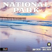 National Park Beaches 2026 Wall Calendar