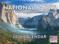 National Parks Inspirational Quotes 2026 Calendar