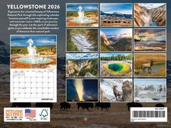 Yellowstone National Park 2026 Calendar