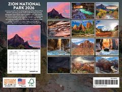Zion National Park 2026 Calendar