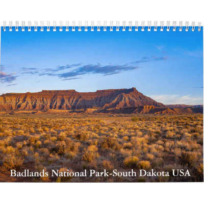 Badlands National Park-South Dakota USA Calendar