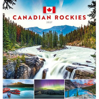 Canadian Rockies 2027 Desk Calendar