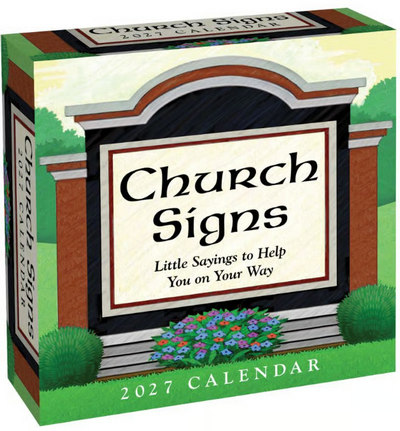 Church Signs 2027 Desk Calendar