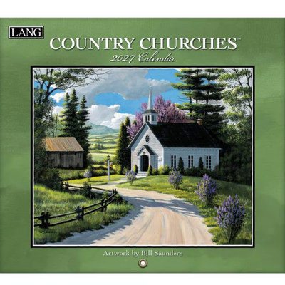 Country Churches 2027 Wall Calendar by Bill Saunders