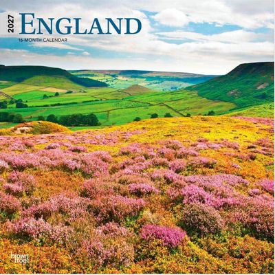 England 2027 Wall Calendar
