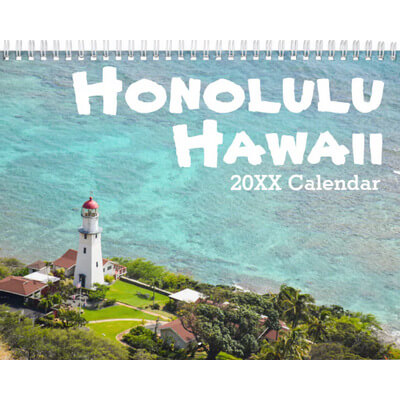 Honolulu Wall Calendar