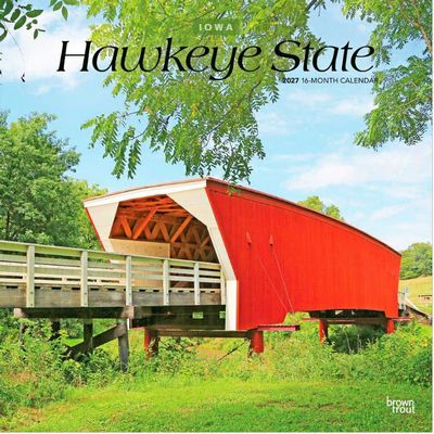 Hawkeye State Iowa Places 2027 Wall Calendar