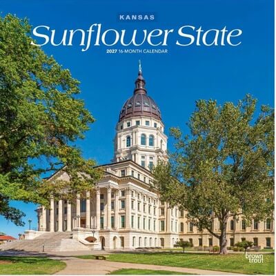 Sunflower State Kansas Places 2027 Wall Calendar