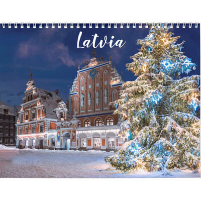 Latvia 2027 Wall Calendar