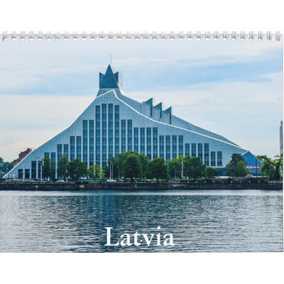 Latvia 2027 Wall Calendar