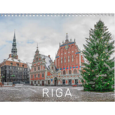 Riga, Latvia 2027 Wall Calendar