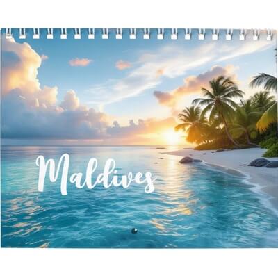 Maldives 2027 Wall Calendar