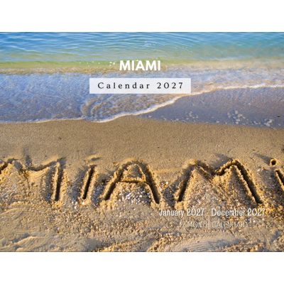 Miami 2027 Wall Calendar