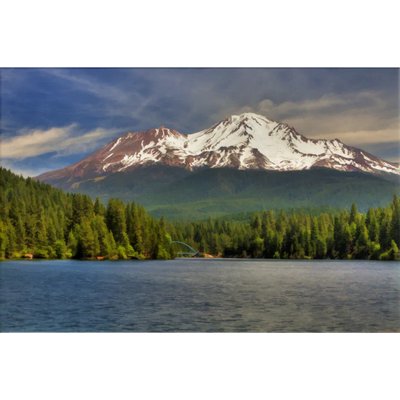 Mount Shasta from Lake Siskiyou Acrylic Print