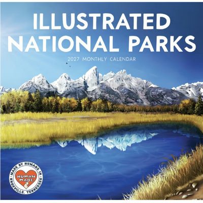 Illustrated National Parks 2027 Wall Calendar