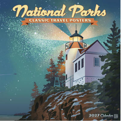 National Parks Classic Travel Posters Wall Calendar