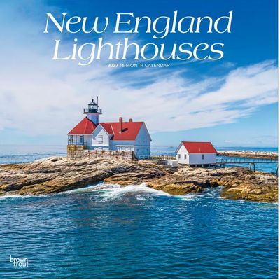 New England Lighthouses 2027 Wall Calendar