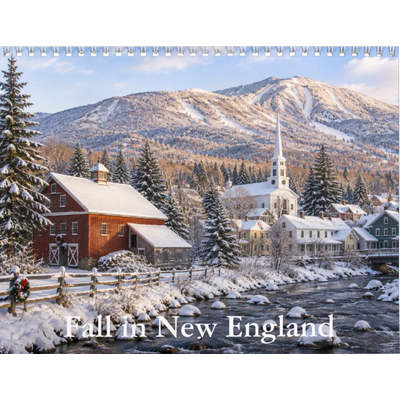 Fall In New England 2027 Wall Calendar