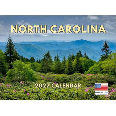 North Carolina 2027 Wall Calendar