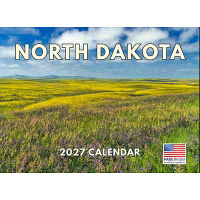 North Dakota 2027 Wall Calendar