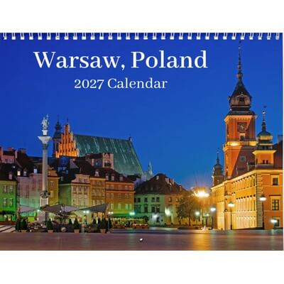 Warsaw Poland 2027 Wall Calendar