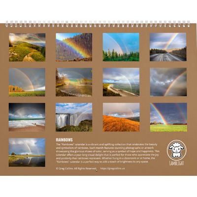 Rainbows Wall Calendar