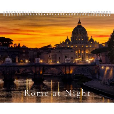 Rome at Night Wall Calendar