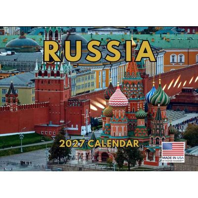 Russia 2027 Wall Calendar