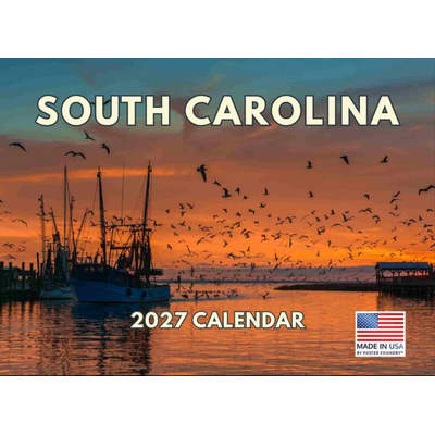 South Carolina 2027 Wall Calendar