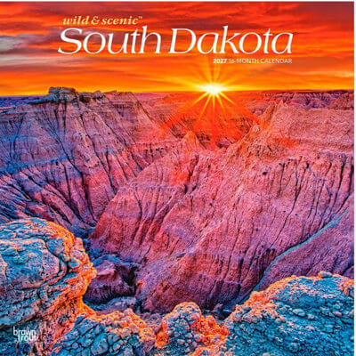 South Dakota 2027 Wall Calendar