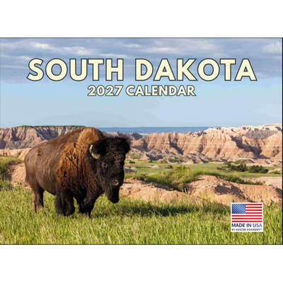 South Dakota 2027 Wall Calendar