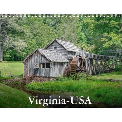 Virginia 2027 Wall Calendar