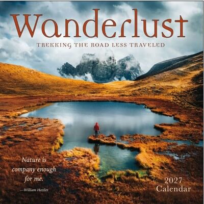 Wanderlust 2027 Wall Calendar