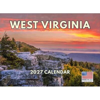 West Virginia 2027 Wall Calendar