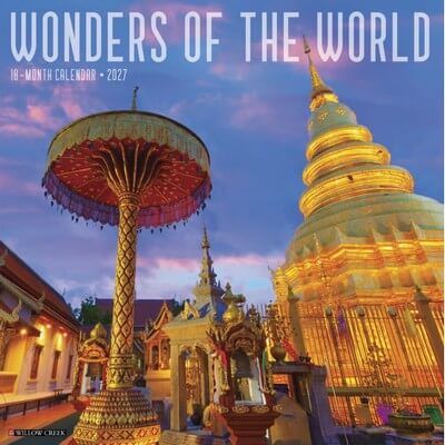 Wonders Of The World 2027 Wall Calendar