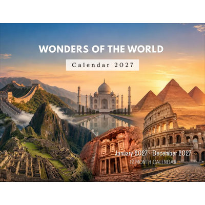 Wonders Of The World 2027 Wall Calendar