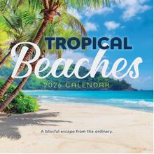Tropical Beaches 2026 Wall Calendar