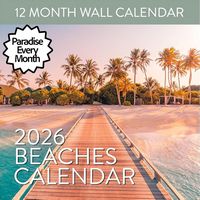 Beaches 2026 Wall Calendar