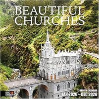 Beautiful Churches 2026 Wall Calendar
