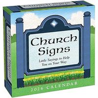 Church Signs 2026 Wall Calendar