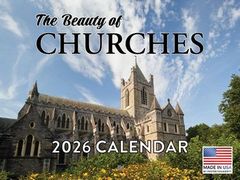 Beautiful Churches 2026 Wall Calendar