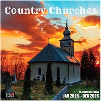 Country Churches 2026 Wall Calendar
