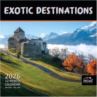 Exotic Destinations 2026 Wall Calendar